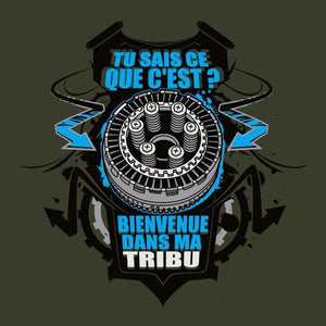 T SHIRT MOTO - Tribu - Couleur Army