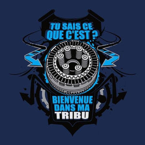 T SHIRT MOTO - Tribu - Couleur Bleu Nuit