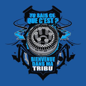 T SHIRT MOTO - Tribu - Couleur Bleu Royal