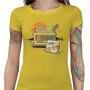 T-shirt Geekette - Amiral Snackbar - Couleur Jaune - Taille S