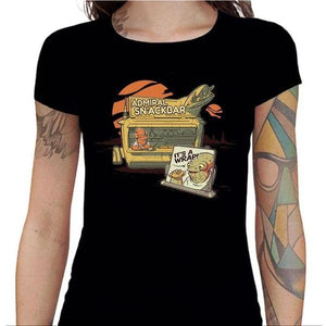 T-shirt Geekette - Amiral Snackbar - Couleur Noir - Taille S