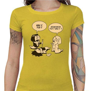T-shirt Geekette - Asticot Pulp - Couleur Jaune - Taille S