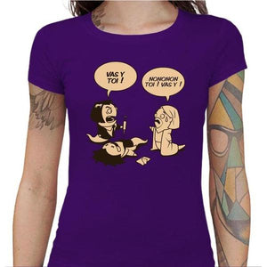 T-shirt Geekette - Asticot Pulp - Couleur Violet - Taille S