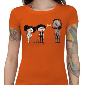 T-shirt Geekette - Bad - Couleur Orange - Taille S