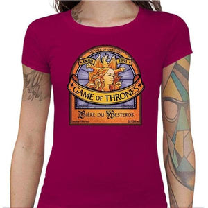 T-shirt Geekette - Bière du Westeros Game of Throne - Couleur Fuchsia - Taille S
