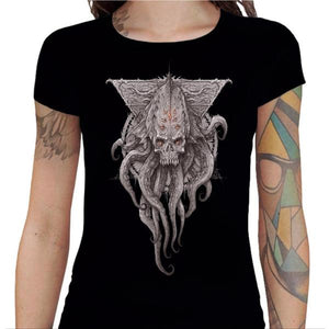 T-shirt Geekette - Cthulhu Skull - Couleur Noir - Taille S
