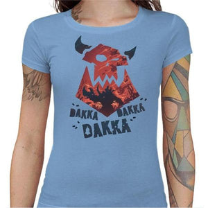 T-shirt Geekette - Dakka ! - Couleur Ciel - Taille S