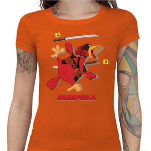 T-shirt Geekette - Deadpoule - Couleur Orange - Taille S