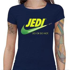 T-shirt Geekette - Do or do not - Couleur Bleu Nuit - Taille S