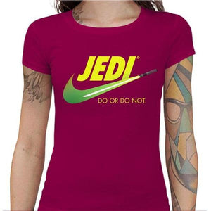 T-shirt Geekette - Do or do not - Couleur Fuchsia - Taille S