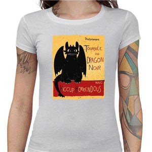 T-shirt Geekette - Dragons Krokmou - Couleur Blanc - Taille S