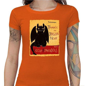 T-shirt Geekette - Dragons Krokmou - Couleur Orange - Taille S