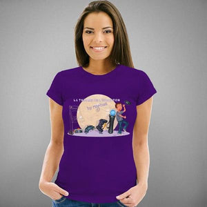 T-shirt Geekette - Evolution - Couleur Violet - Taille S