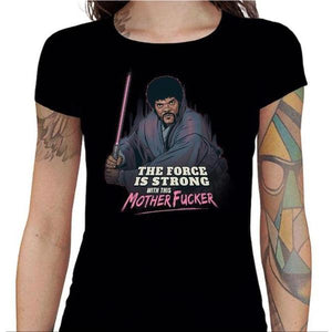 T-shirt Geekette - Force Fiction - Couleur Noir - Taille S