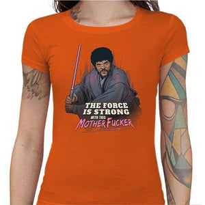 T-shirt Geekette - Force Fiction - Couleur Orange - Taille S