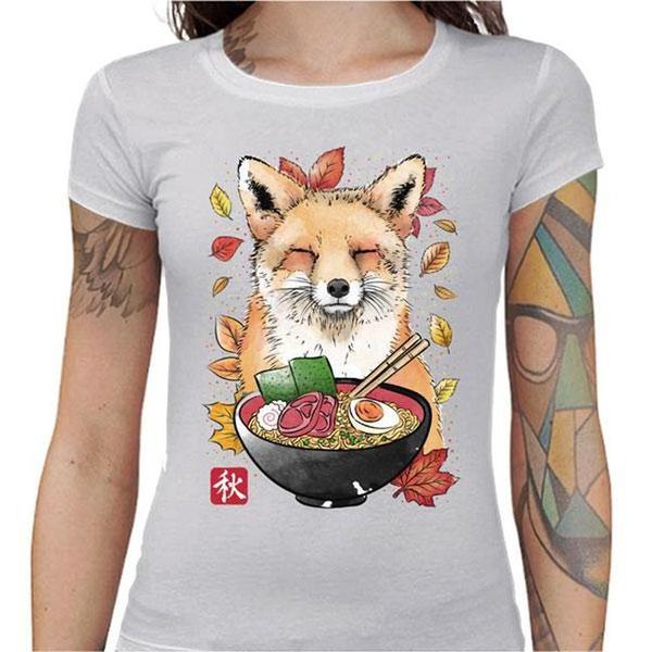 T-shirt Geekette - Fox Leaves and Ramen