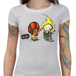 T-shirt Geekette - Ghost Rider - Couleur Blanc - Taille S