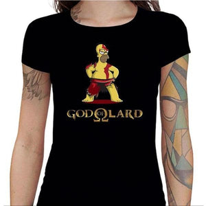 T-shirt Geekette - God Of Lard - Couleur Noir - Taille S