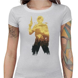 T-shirt Geekette - Han Solo - Couleur Blanc - Taille S