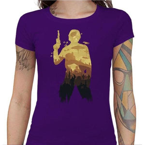 T-shirt Geekette - Han Solo - Couleur Violet - Taille S