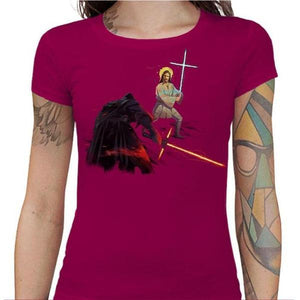 T-shirt Geekette - Holy Wars - Couleur Fuchsia - Taille S
