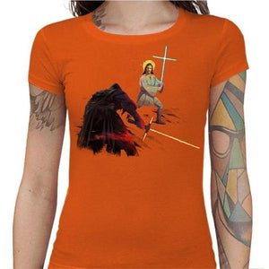 T-shirt Geekette - Holy Wars - Couleur Orange - Taille S