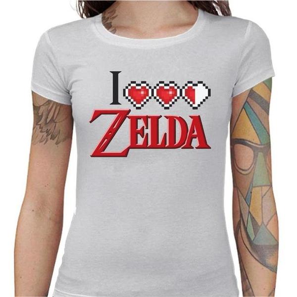 T-shirt Geekette - I love Zelda