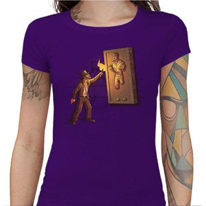 T-shirt Geekette - Indiana Carbonite - Couleur Violet - Taille S