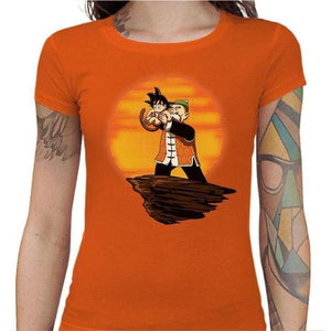 T-shirt Geekette - King Goku Dragon Ball - Couleur Orange - Taille S