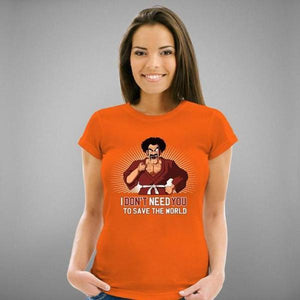 T-shirt Geekette - Mister Satan - Couleur Orange - Taille S