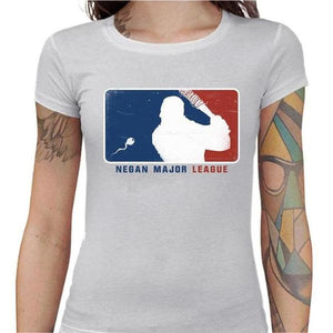T-shirt Geekette - Negan Major League - Couleur Blanc - Taille S