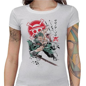T-shirt Geekette - Pirate Hunter - Couleur Blanc - Taille S