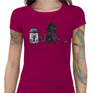 T-shirt Geekette - R2D2 - Couleur Fuchsia - Taille S