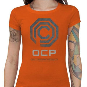 T-shirt Geekette - Robocop - OCP - Couleur Orange - Taille S