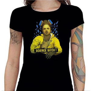 T-shirt Geekette - Science Bitch - Couleur Noir - Taille S