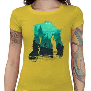 T-shirt Geekette - Shadow of the Colossus - Couleur Jaune - Taille S