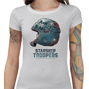 T-shirt Geekette - Starship Troopers - Couleur Blanc - Taille S