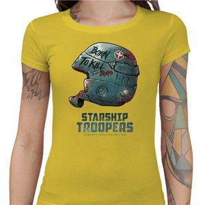 T-shirt Geekette - Starship Troopers - Couleur Jaune - Taille S
