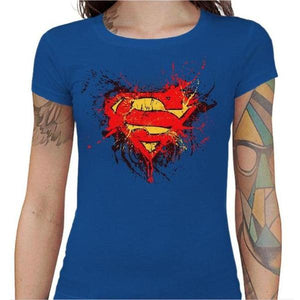 T-shirt Geekette - Superman - Couleur Bleu Royal - Taille S