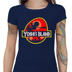 T-shirt Geekette - Yoshi's Island - Couleur Bleu Nuit - Taille S
