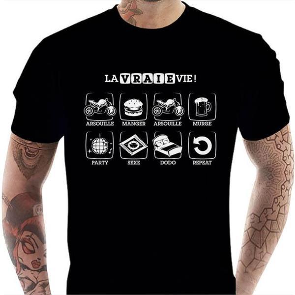 T shirt Motard homme - La Vraie Vie