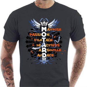 T shirt Motard homme - Motard - Couleur Gris Foncé - Taille S