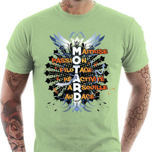 T shirt Motard homme - Motard - Couleur Tilleul - Taille S