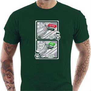 T shirt Motard homme - Pièce d'usure - Couleur Vert Bouteille - Taille S