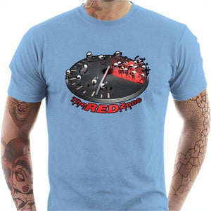T shirt Motard homme - The Red Zone - Couleur Ciel - Taille S