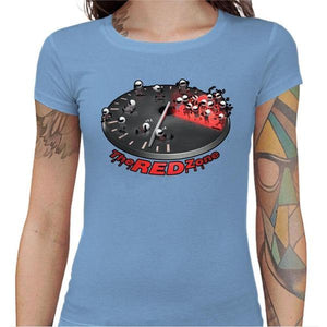 T shirt Motarde - The Red Zone - Couleur Ciel - Taille S