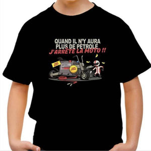 T shirt Moto Enfant - Electrique - Couleur Noir - Taille 4 ans