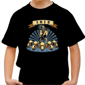 T shirt Moto Enfant - La prière du Motard - Couleur Noir - Taille 4 ans