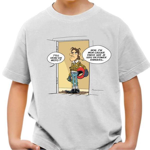 T shirt Moto Enfant - Power Rangers