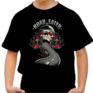 T shirt Moto Enfant - Road Eater - Couleur Noir - Taille 4 ans